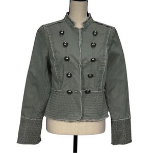 Old Navy women’s green military style button jacket size medium